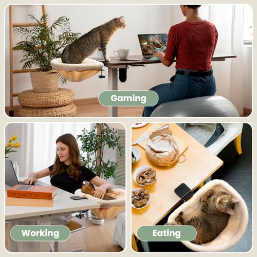 Cat Desk Bed One (Cream)