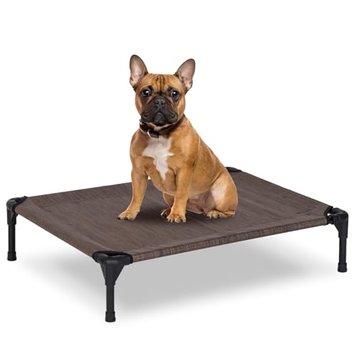 Elevated Dog Bed for Outdoor (Brown / 32"L x 25"W x 7"Th)