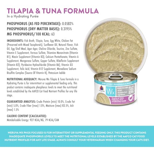 Wx Phos Focused Tilapia & Tuna Formula in a Hydrating Purée