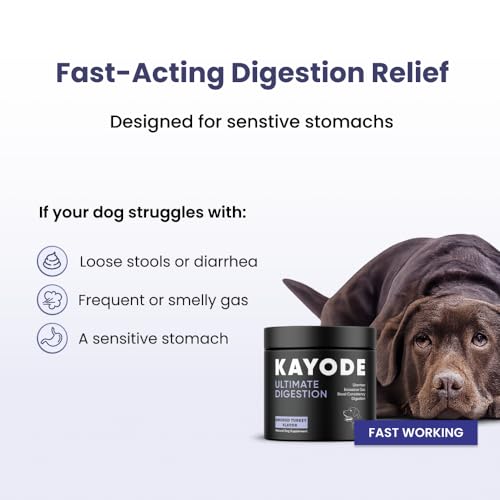 Ultimate Digestion. Fast Facting Anti Diarrhea for Dogs. Dog Fart Remedy & Dog Gas Relief. Natural Nutrients for Healthier