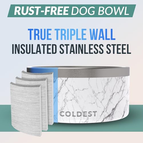 Coldest Dog Bowl (200 oz / Carrara Marble)