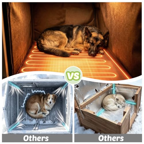 Large Heated Dog House Outdoor for Midum