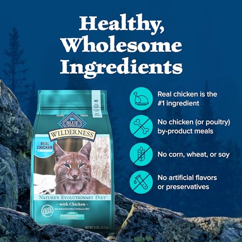 Wilderness Chicken Indoor Hairball Control Dry Cat Food (5 Pound (Pack of 1))