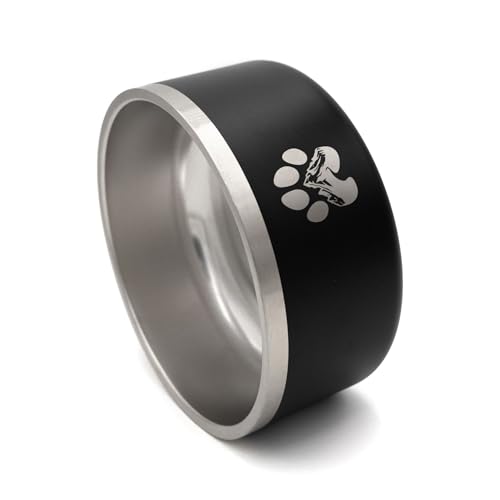 Stainless Steel Dog Bowl (Black / 32oz)