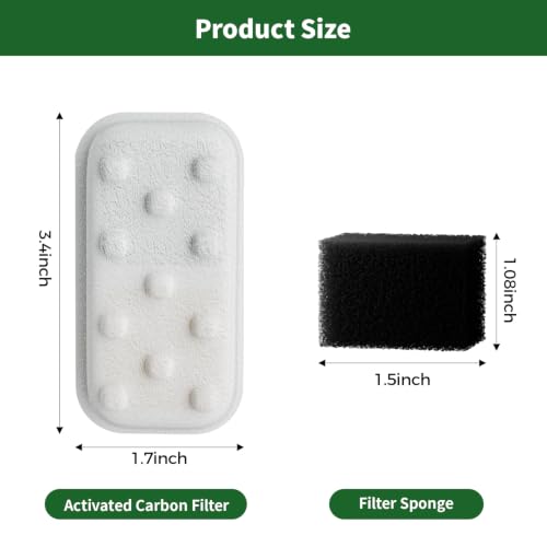 Cat Water Fountain 16 Pack Replacement Filters
