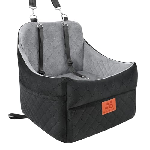 Dog Car Seat for Small (Black/Grey)