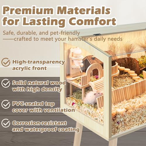 Hamster Cage with Legs (48.0"L x 20.0"W x 47.5"H)