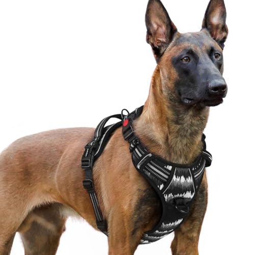 Dog Harness for Large (Mountain Black / X-large)