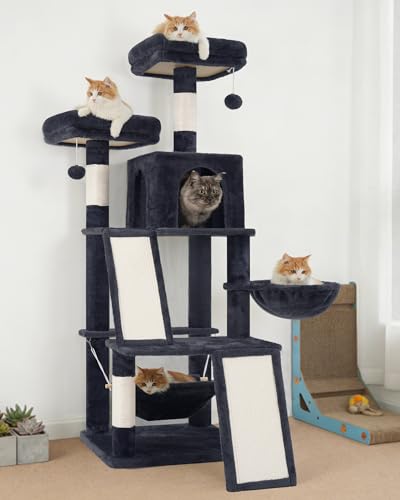 Cat Tree Tower Multi (56 inches / Smoky gray)