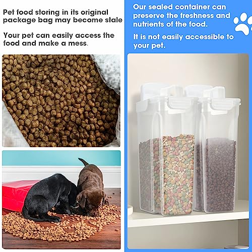 Dog Food Storage Container 5 (White / 6 Qt)