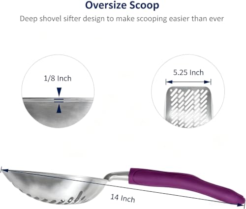 Cat Litter Scoop (Large / #07 Violet)