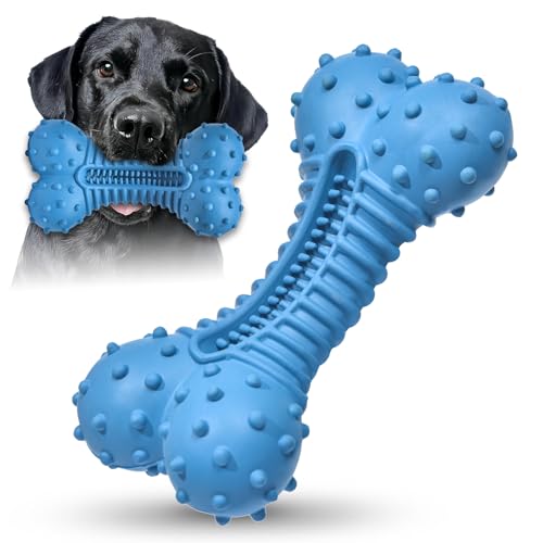 Dog toys for Aggressive Chewers Rubber (Blue)