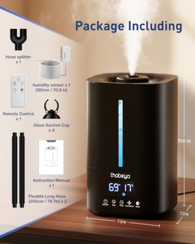 1.32 Gal 5L Reptile Fogger Humidifier with Dual Hose
