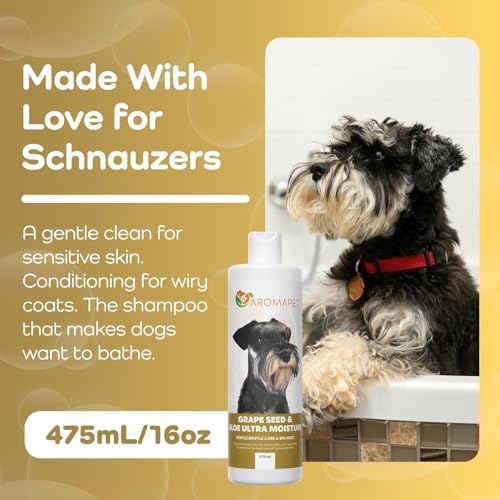 Grape Seed & Aloe Ultra Moisture for Coarse Coats Dog Shampoo (Schnauzer / 16 Fluid Ounces)