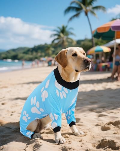 4 Pack Blue Dog Pajamas for Extra Large Dogs (XXX-Large)