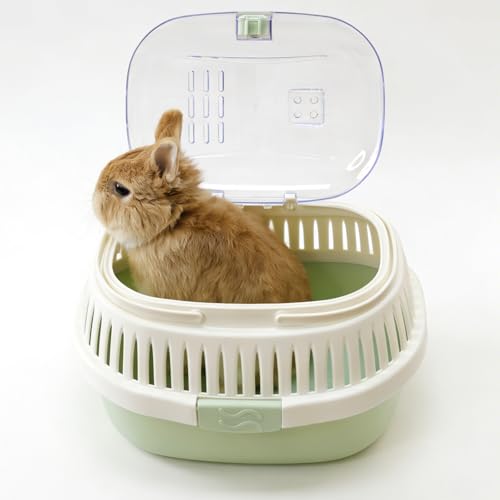 Hamster Carrier Portable Guinea Pig Carrier 13 X 11 X 8 in (Green)