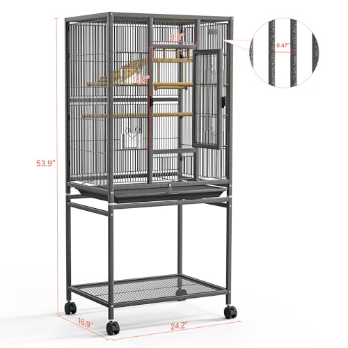 54" Large Bird Cage with Wheels (54 inch bird cage)