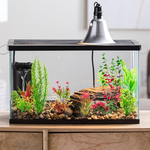 18Pcs Plastic Aquarium Plants