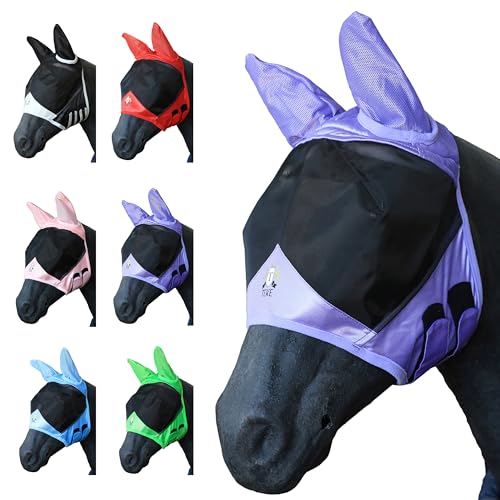 Fine Mesh Horse Fly Mask w (Xfull / Lavender)