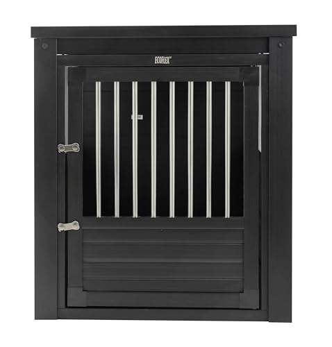 ECOFLEX® XL Furniture Style Dog Crate & End Table (Black / 35.9"L x 23.7"W x 28.0"H)