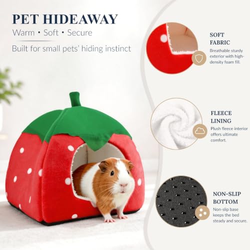 Guinea Pig Hideout Bed (Red)