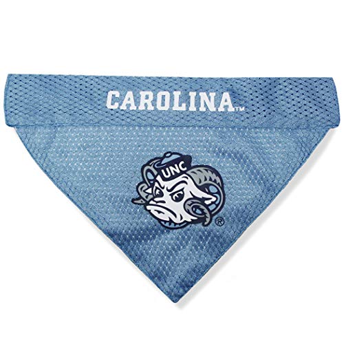 NCAA Reversible Bandana. North Carolina Tar Heels Sports Fan Pet Bandana Small (Small/Medium / North Carolina Tar Heels)