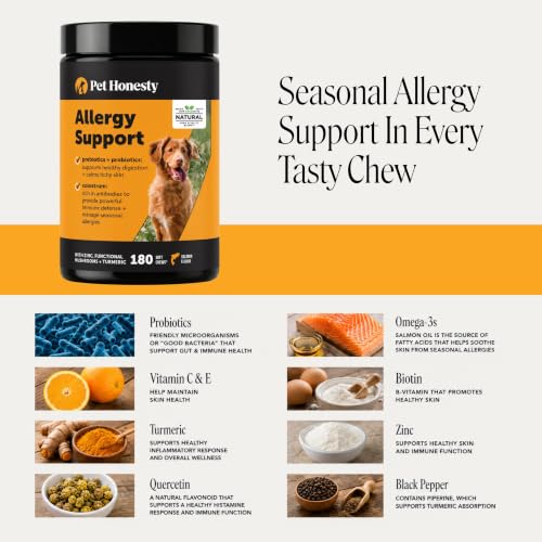 Dog Allergy Chews for Itch & Allergy Relief (180 Count)