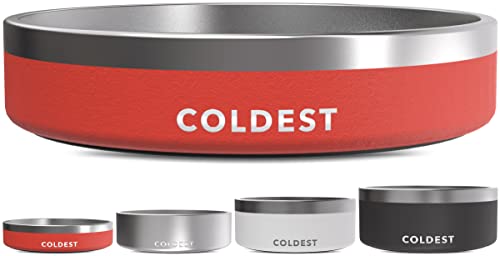 Coldest Dog Bowl (21 oz / Crimson Red)