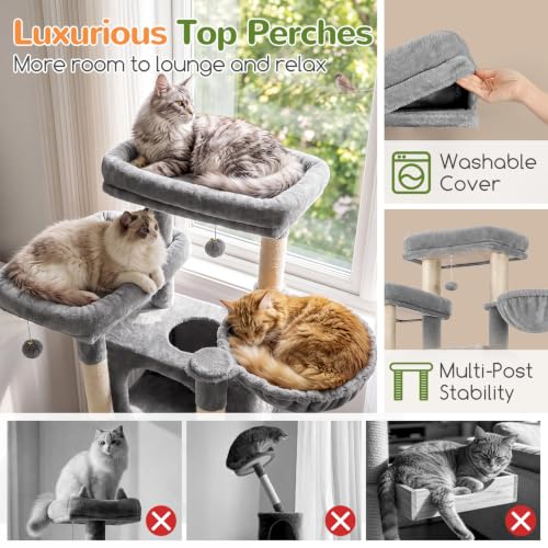 XL Giant Cat Tree for Indoor Large Cats