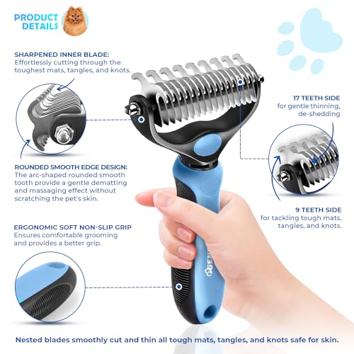 Undercoat Rake for Dogs & Cats