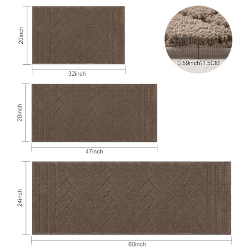 Dog Door Mat for Mud Paws (24" x 59" / Latte)