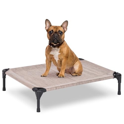Elevated Dog Bed for Outdoor (Grey / 32"L x 25"W x 7"Th)