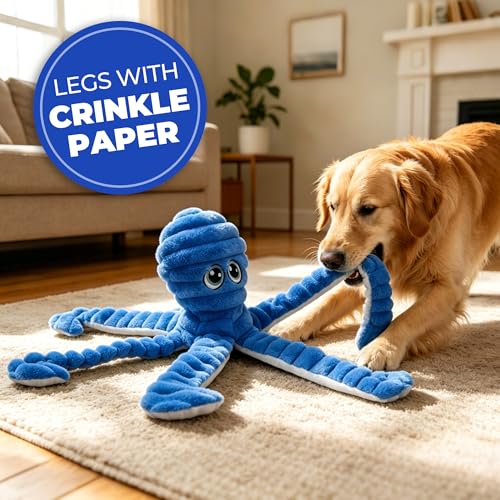 Squeaky Dog Toys for Large Dogs (Blue)