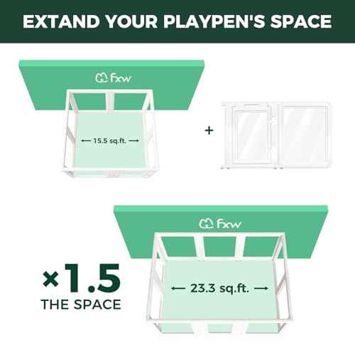 AuraSpace Clear Acrylic Indoor Dog Playpen (White / 30"H)