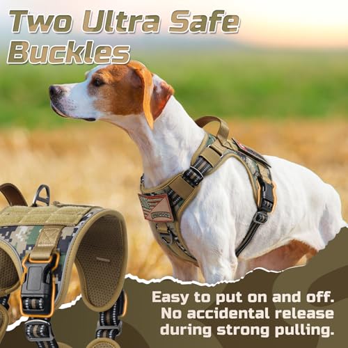 Tactical Dog Harness for Medium (Brown camo / Medium)