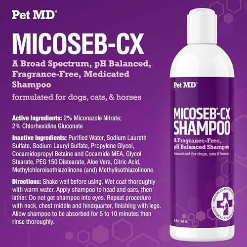 Micoseb CX Topical Shampoo for Dogs