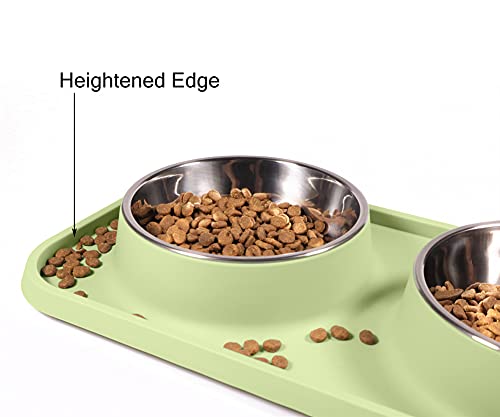 Cat Food Bowls (Olive Green)