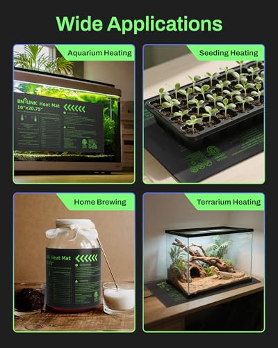 10" x 20.75" Seedling Heat Mat with Thermostat Controller Combo Set (10x20.75 Heat Mat with Thermostat)