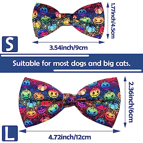 10 Pack Dog Bowties Halloween for Small Dogs Sliding Collar (S/M)