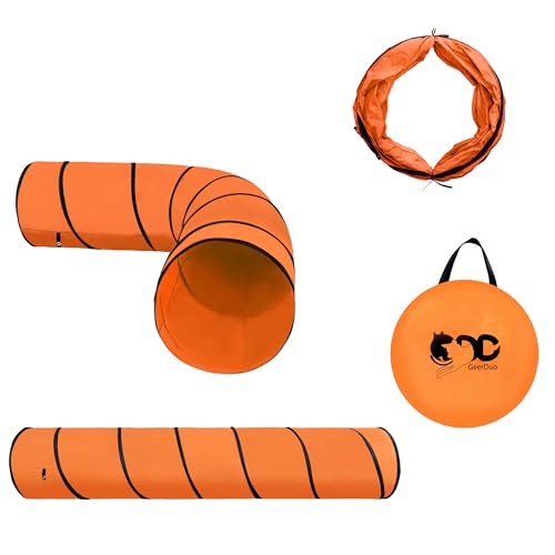10FT Orange Dog Agility Tunnel (Orange)