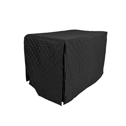 Quilted Dog Crate Cover (Black / 42")