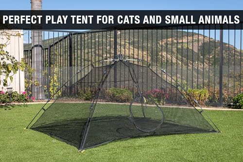 Cat Tent Large Portable Playhouse for Outdoors and Indoors (Happy Habitat Cat Tent)