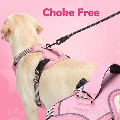 Dog Harness No Pull (Pink / X-Large)