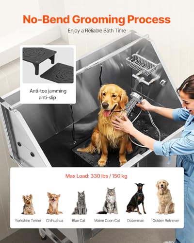 Stainless Steel Dog Washing Station (50 inch)