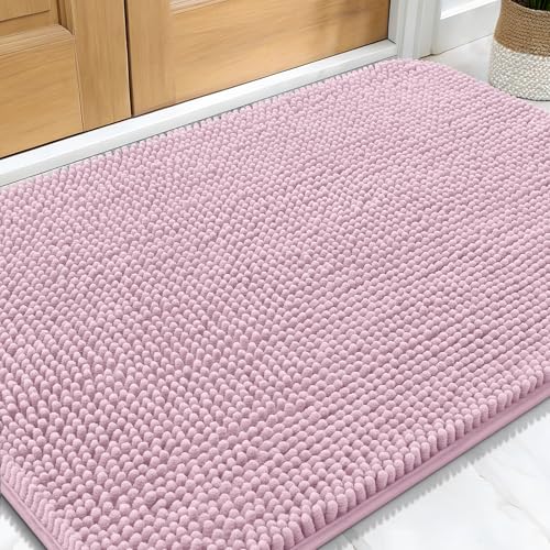 Dog Door Mat for Muddy Paws 34x21 (Dusty Rose / 34" X 21")