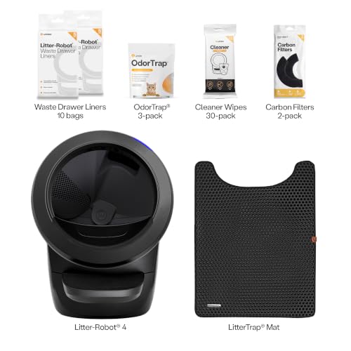 Litter Robot 4 Supply & Accessory Bundle (Black / Supply & Accessory Bundle)