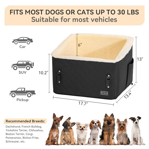 Dog Car Seats for Small Dogs (Black)