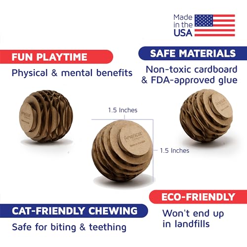 Cat Ball Toys by Americat (Round Ball Pack)