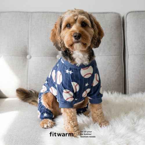 Baseball Dog Fleece Pajamas (Baseball / XX-Large)