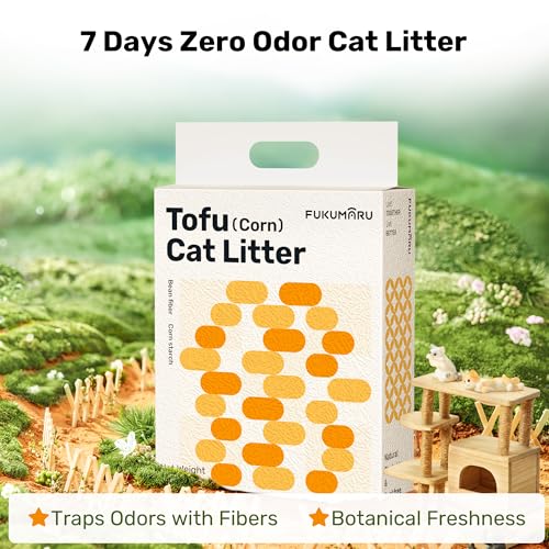Tofu Cat Litter (Soybean Fiber & Corn Starch - 32lbs - 8lb x 4 Bags)